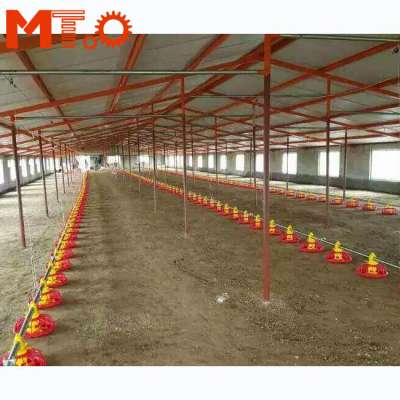 Low price of best selling poultry feeding equipments automatic chicken layer broiler flooring ground feeding system